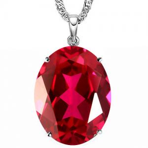 LUXURIANT ! 17.16 CT EUROPEAN RUBY (VS) 10KT SOLID GOLD PENDANT
