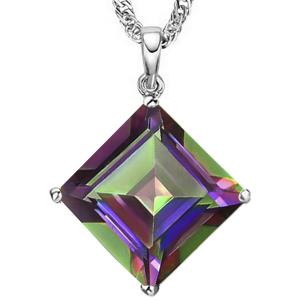 ADORABLE ! 4.45 CT MYSTIC GEMSTONE 10KT SOLID GOLD PENDANT