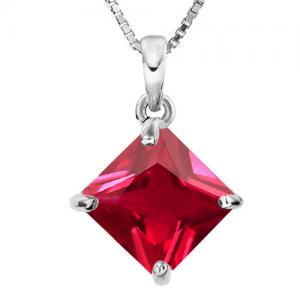 VS CLARITY ! 1.00 CT EUROPEAN RUBY 10KT SOLID GOLD PENDANT