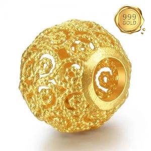 AWESOME ! 999 PURE GOLD LACE 24KT SOLID GOLD PENDANT