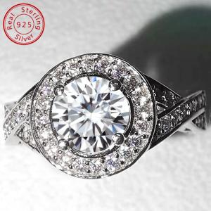 LIMITED ITEM ! 1.03 CT DIAMOND MOISSANITE (HEART & ARROWS CUT/VVS) 925 STERLING SILVER ENGAGEMENT RING