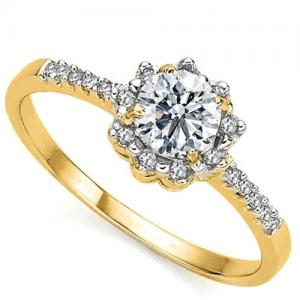ELITE ! 1/3 CT LAB GROWN DIAMOND (E-E/VS) SOLITAIRE 10KT SOLID GOLD ENGAGEMENT RING