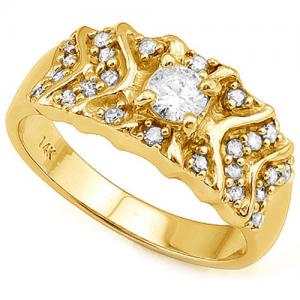 1/2 CT GENUINE DIAMOND (VS CLARITY) SOLITAIRE 14KT SOLID GOLD ENGAGEMENT RING