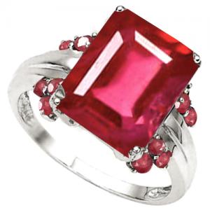 VS CLARITY ! 7.15 CT EUROPEAN RUBY 10KT SOLID GOLD RING
