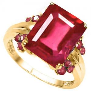 VS CLARITY ! 7.15 CT EUROPEAN RUBY 10KT SOLID GOLD RING