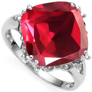 VS CLARITY ! 6.05 CT EUROPEAN RUBY & GENUINE DIAMOND 10KT SOLID GOLD RING