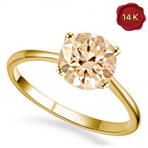 LIMITED ITEM ! 1/2 CT GENUINE CHOCOLATE DIAMOND SOLITAIRE 14KT SOLID GOLD ENGAGEMENT RING