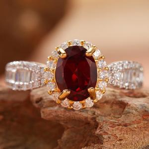 NEW! GARNET 925 STERLING SILVER RING