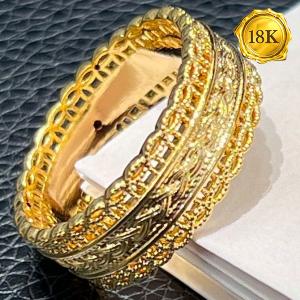 SPARKLING ! 18KT GOLD FILLED RING