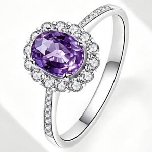 NEW! AMETHYST 925 STERLING SILVER RING