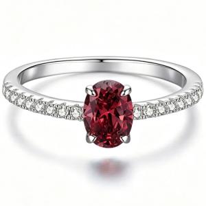 NEW! GARNET 925 STERLING SILVER RING