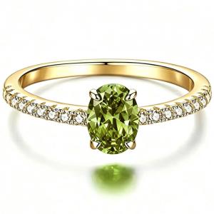 NEW! PERIDOT 925 STERLING SILVER RING
