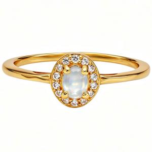 NEW! MOONSTONE 925 STERLING SILVER RING