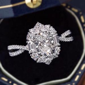(CERTIFICATE REPORT) 1.00 CT DIAMOND MOISSANITE 925 STERLING SILVER RING