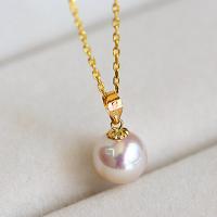 EXCLUSIVE ! NATURAL PEARL 18KT SOLID GOLD PENDANT
