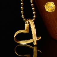 18KT SOLID GOLD HEART SHAPED PENDANT
