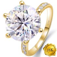 (CERTIFICATE REPORT) 5.00 CT DIAMOND MOISSANITE (VVS) 18KT SOLID GOLD ENGAGEMENT RING