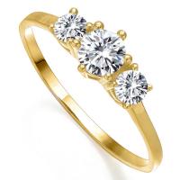 VVS CLARITY ! 4/5 CT DIAMOND MOISSANITE 10KT SOLID GOLD ENGAGEMENT RING