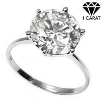 LIMITED ITEM ! 0.91 CT GENUINE DIAMOND SOLITAIRE 14KT SOLID GOLD ENGAGEMENT RING