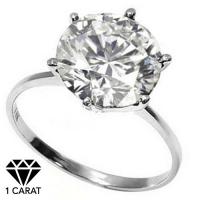 1.12 CT GENUINE DIAMOND SOLITAIRE 14KT SOLID GOLD ENGAGEMENT RING