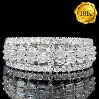 LUXURY COLLECTION ! 0.50 CT GENUINE DIAMOND 18KT SOLID GOLD RING