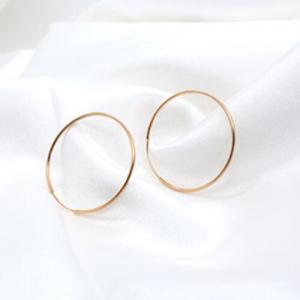 EXQUISITE SELECTION ! 18KT SOLID GOLD HOOP EARRINGS
