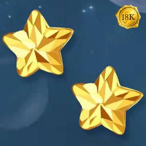 NEW! MINI STAR 18KT SOLID GOLD EARRINGS