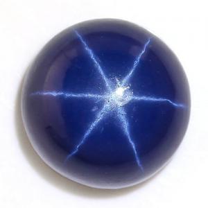1.76 CT STAR SAPPHIRE DEEP NAVY BLUE WITH STAR SHADOW LOOSE GEMSTONE