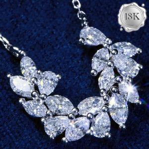 EXCLUSIVE ! 1.05 CT GENUINE DIAMOND (VS) 18KT SOLID GOLD NECKLACE