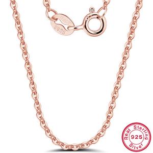 60CM ITALY CABLE CHAIN 925 STERLING SILVER NECKLACE