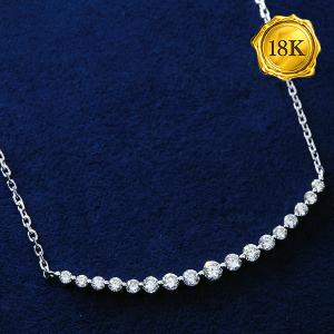 PREMIUM COLLECTION! 0.60 CT VS CLARITY GENUINE DIAMONDS 18KT SOLID GOLD NECKLACE