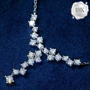 PREMIUM COLLECTION! 0.50 CT VS CLARITY GENUINE DIAMOND 18KT SOLID GOLD NECKLACE