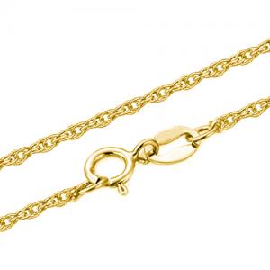 20 INCHES 0.5MM 14KT SOLID GOLD ROPE NECKLACE