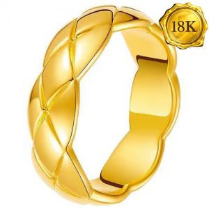 AVAILABLE SIZE OPTIONS: US 5 - US 8 ! UNIQUE DESIGN 18KT GOLD PLATED FASHION RING