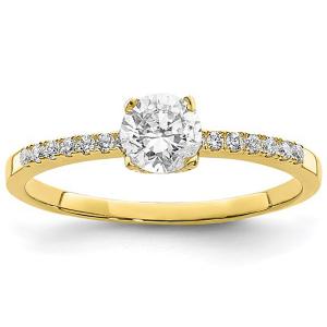 LIMITED ITEM ! 1/4 CT DIAMOND (VS CLARITY) SOLITAIRE 10KT SOLID GOLD ENGAGEMENT RING