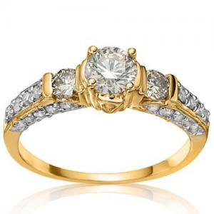 4/5 CT DIAMOND (VS CLARITY) 10KT SOLID GOLD ENGAGEMENT RING