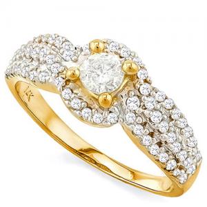 VS CLARITY ! 2/3 CT DIAMOND SOLITAIRE 14KT SOLID GOLD ENGAGEMENT RING