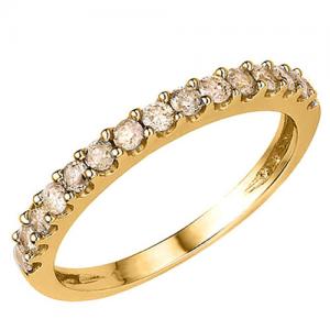 1/2 CT CHOCOLATE DIAMOND 14KT SOLID GOLD BAND RING