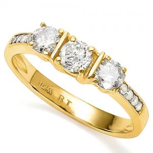 1/2 CT DIAMOND (VS CLARITY) 14KT SOLID GOLD ENGAGEMENT RING