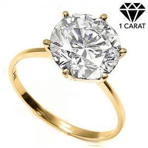 LIMITED ITEM ! 0.78 CT GENUINE DIAMOND SOLITAIRE 14KT SOLID GOLD ENGAGEMENT RING